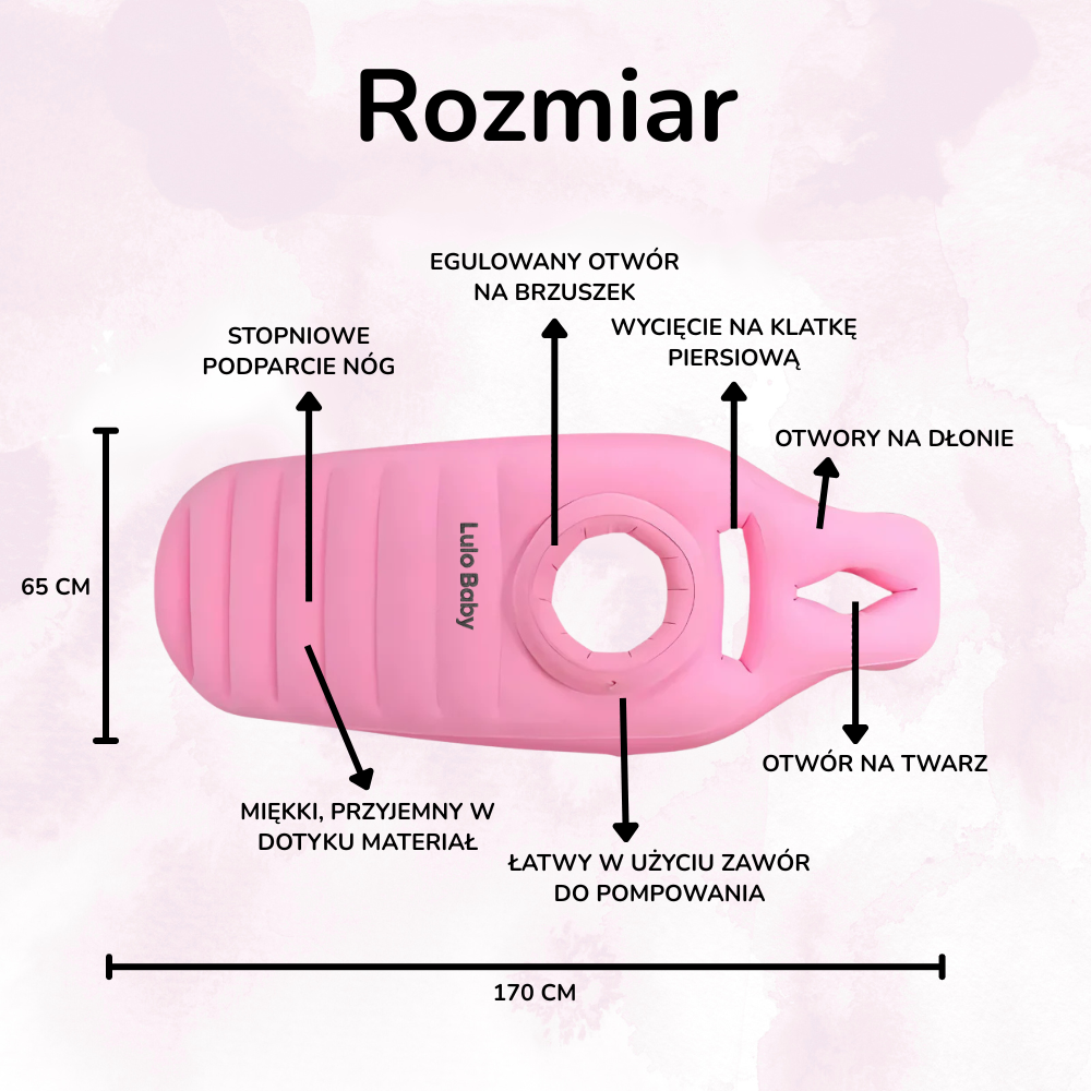 LuloMaterac™ – Ciążowy materac z otworem odciążającym brzuszek
