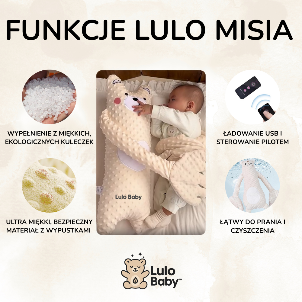 LuloMisio™ – Kojący pluszak z ogrzewaniem łagodzącym kolki