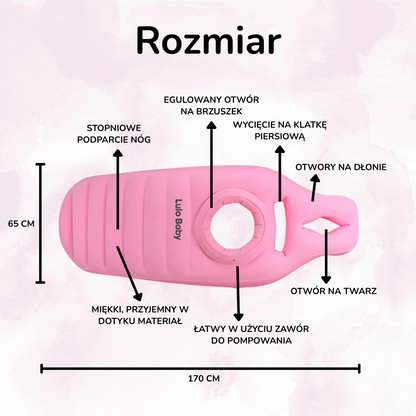 LuloMaterac™ – Ciążowy materac z otworem odciążającym brzuszek
